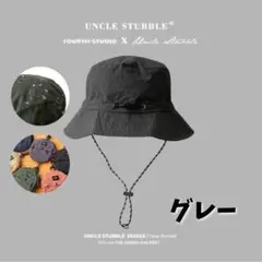 グレー サファリハット メンズ レディース UVカット 帽子 撥水 アウトドア