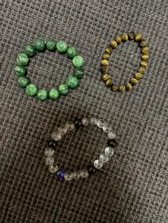 天然石ブレスレット パワーストーン タイガーアイ 水晶