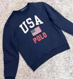 『美品』POLO RALPH LAUREN 裏起毛　スウェット　ビックロゴ