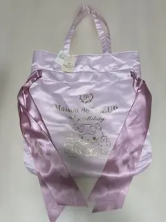 新品未使用　タグ付き　メゾンドフルール ダブルリボントートバッグ　マイメロディ