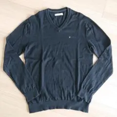 エスプリ☆ESPRIT☆Vネックニット☆セーター☆ブラック☆スクールニット☆長袖