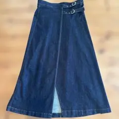 ZARA （ザラ）ダークデニム ラップスカート 26