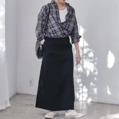 2024SS✨スピックアンドスパン サスペンダースカート 38 黒 2way