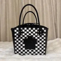 二手品❤︎瑪莉官❤❤︎黑白格仔❤❤︎籃子包