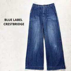 【BLUE LABEL CRESTBRIDGE】 S デニムパンツ　ワイドパンツ