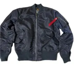 ALPHA MA-1 ネイビー L ミリタリー フライトジャケット　美品