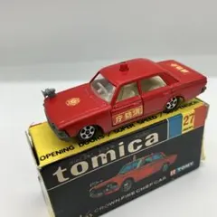 トミカNO.27 トヨタクラウンファイアチーフカー 1Eホイール 黒箱 日本