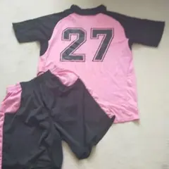 サッカー　ランニング　トレーニングウェアー　27番　スポーツウェア　　フットサル