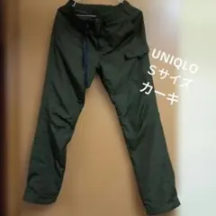 ユニクロ ウォームイージーパンツ(カーゴ) 裏地フリース　暖パン カーキ