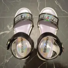 ANAPKIDS ブラック サンダル　17