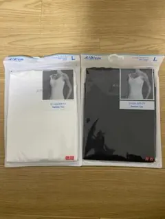 エアリズム　キャミソール　白黒2枚セット　Lサイズ