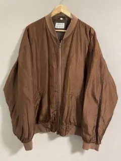 【値下げ】ブラウン 100%silk ブルゾン