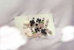 ♥ ネイルチップ 現品 量産型 地雷 猫 ねこ ロング 平成女児 ピンク 白 ♥