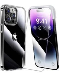 alphex iPhone 14 promax 強化ガラスフィルム クリアケース