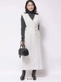 Apuweiser-riche ラップツイードジャンスカ ワンピース