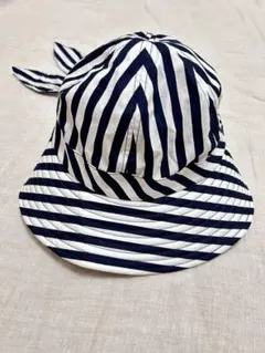 NaRaYa（ナラヤ） ストライプ柄 バケットハット／※リボンスカーフ付き