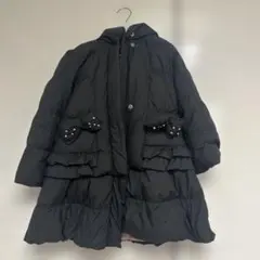 メゾピアノ　2wayダウンコート　黒　130
