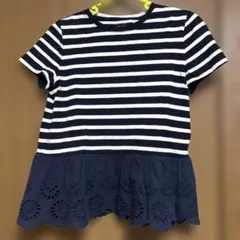 kate spade NEW YORK ボーダー ペプラム Tシャツのサムネイル