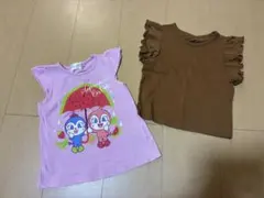 アンパンマン Tシャツ 2枚セット 女の子 90cm