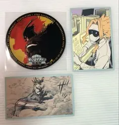 ヒロアカ　原画展　カフェ　コースター　メモリアルコレクション　オールマイト