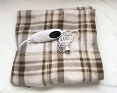 電気毛布 節電 4段階タイマー 140×80cm （チェック柄）ブランケットのサムネイル