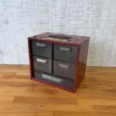 昭和 3段レターケース 小引出し卓上 事務用品 レトロポップ スペース