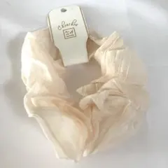 シフォン　シュシュ ヘアアレンジ　ヘアアクセサリー　ヘアゴム　新品