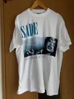 3822 SADE シャーデー ミュージック Tシャツ ビッグプリント 白 - メルカリ