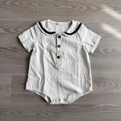 韓国子供服　monbebe モンベベ　セーラー　ロンパース　M 80