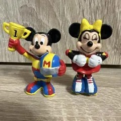 ミッキー ミニー フィギュア 2体セット レトロ ディズニー　ディズニー　ランド