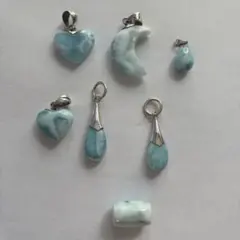 ラリマー ペンダントトップ 三日月型 - メルカリ