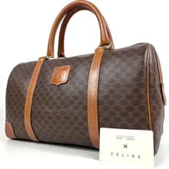 極美品✨セリーヌ ミニボストン ゴールド金具 トリオンフ マカダム レザー