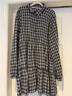 ZARA バルーンワンピース　チェック