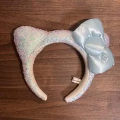 USJ キティ スパンコール カチューシャ 水色