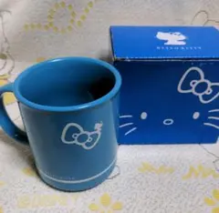 ハローキティ 青 マグカップ 箱付き ローソン　非売品　HelloKitty