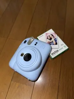instax mini 12 ライトブルー 本体 チェキフィルム10枚セット付き
