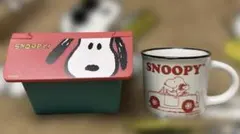 スヌーピーのマグカップと小物入れのセット