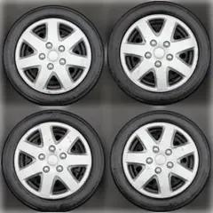 雄大様専用品② 155/65R14ダイハツ純正鉄ホイール国産タイヤ4本セット