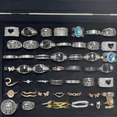 201.5g •49個セット昭和レトロ指輪 メンズ レディースリング まとめ売り