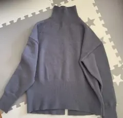 未使用品☆fifth ブルーニット ハイネック