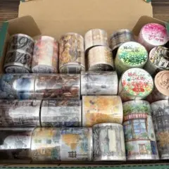 【海外マステまとめ売り】新品＆中古☆大量！２６点☆ 10】✨️新品12本✨️ 海外マスキングテープ まとめ売り 人物 海外