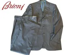 最終セール　定価70万　超美品ブリオーニ Brioniスーツ グレー ストライプ