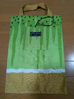 可愛い✨️キウイ柄エコバッグ　おりたためる　ハンドメイド