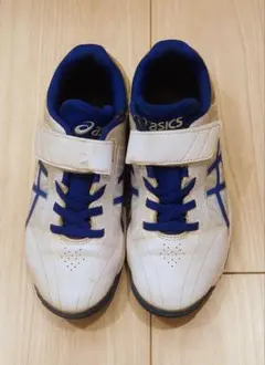 asics 野球　スパイク　21.5　ホワイト/ブルー