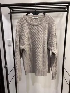 JOURNAL STANDARD アランゲージニットＬベージュ ケーブルニット