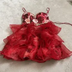 ローブドフルール フレアドレス ミニドレス キャバドレス 花柄 最終値下げ