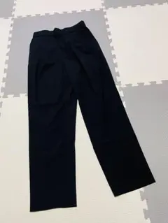 ブラック カジュアルパンツ ゴムウエスト
