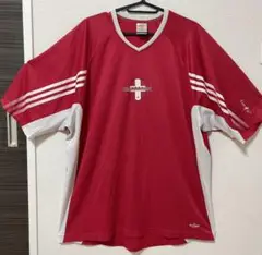 【デンマーク代表】adidas デンマーク EURO 2004 Vネックシャツ