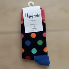 【新品】HappySocks ドット柄靴下 7-9Y 19.5cm-21.5cm