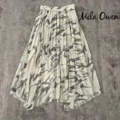 【美品】 Mila Owen アシメヘムエスパンディプリーツスカートのサムネイル